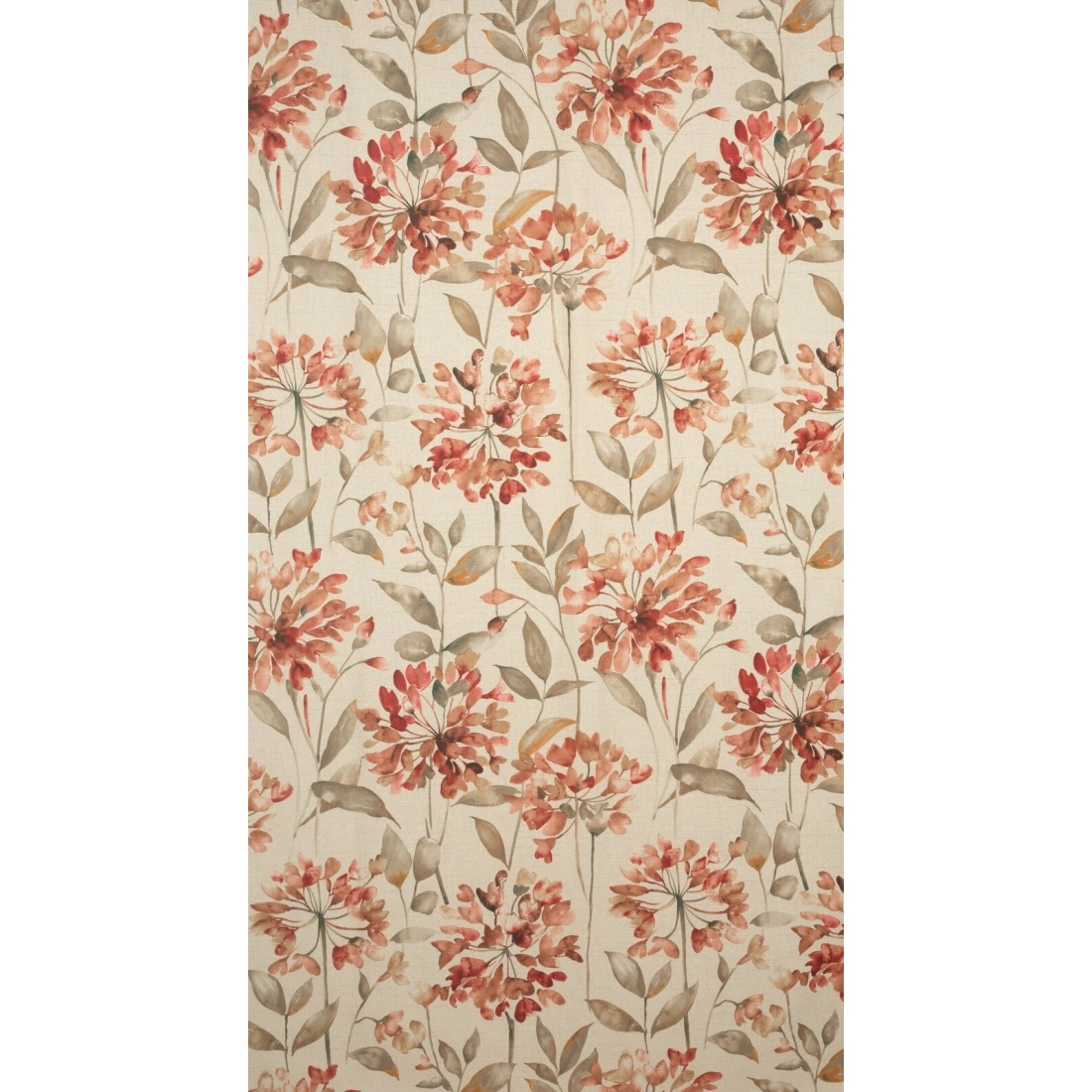 Záves 140x250 cm matný prírodný ružový na kovové krúžky JENNY