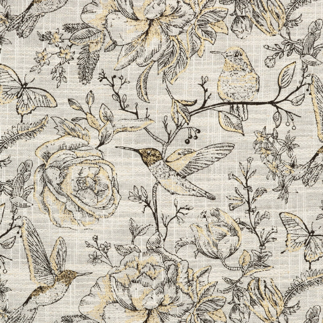 Záves 140x250 cm matný prírodný zlatistý na kovové krúžky LUCINA