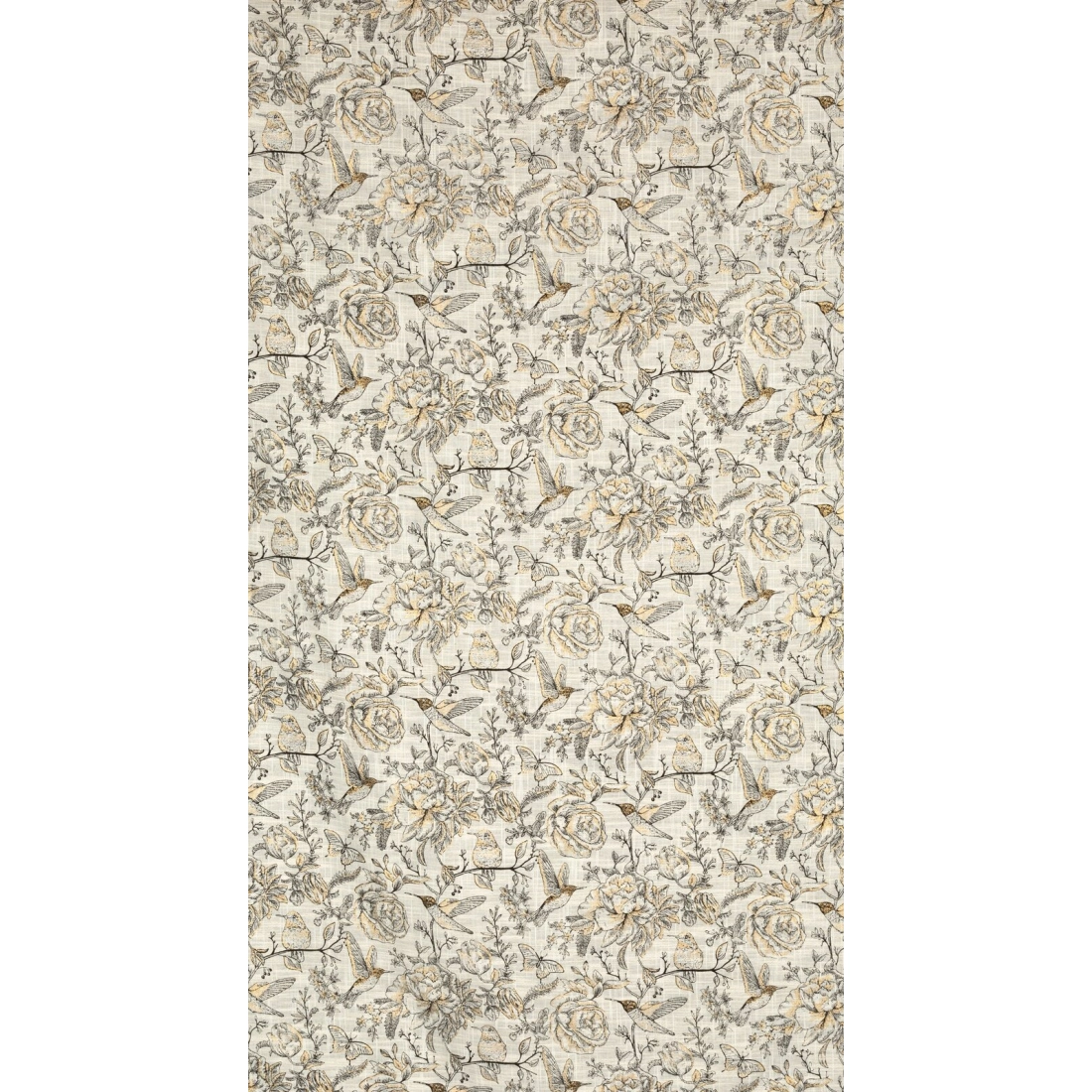 Záves 140x250 cm matný prírodný zlatistý na kovové krúžky LUCINA