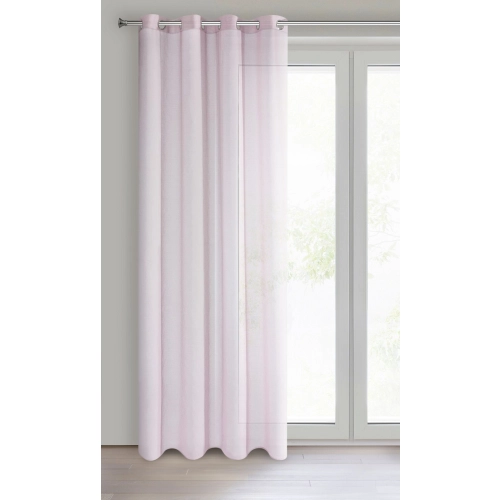 Záves 140x250 cm matný ružový na kovové krúžky ESIM