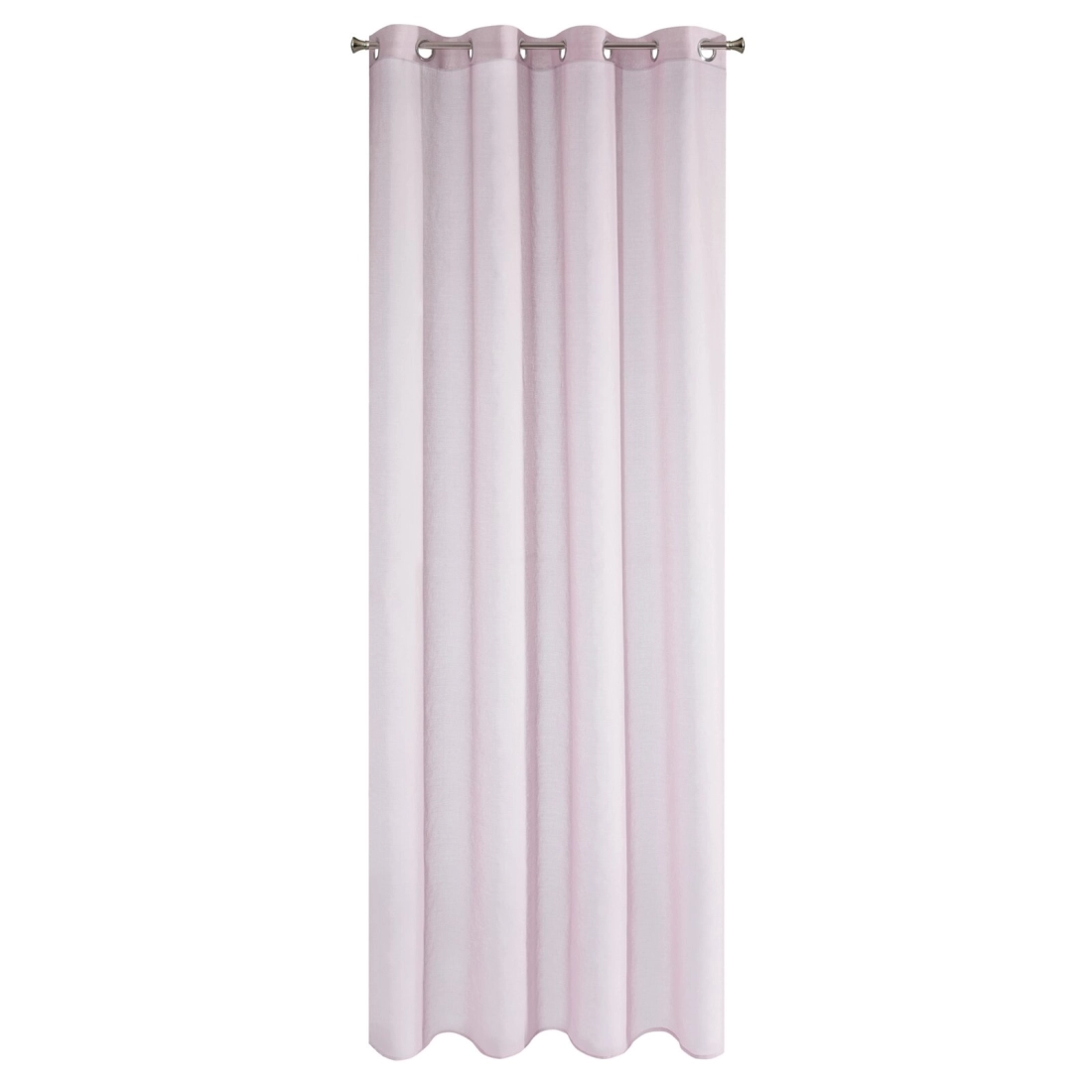 Záves 140x250 cm matný ružový na kovové krúžky ESIM