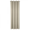 Záves 140x250 cm matný tmavobéžový na kovové krúžky RITA