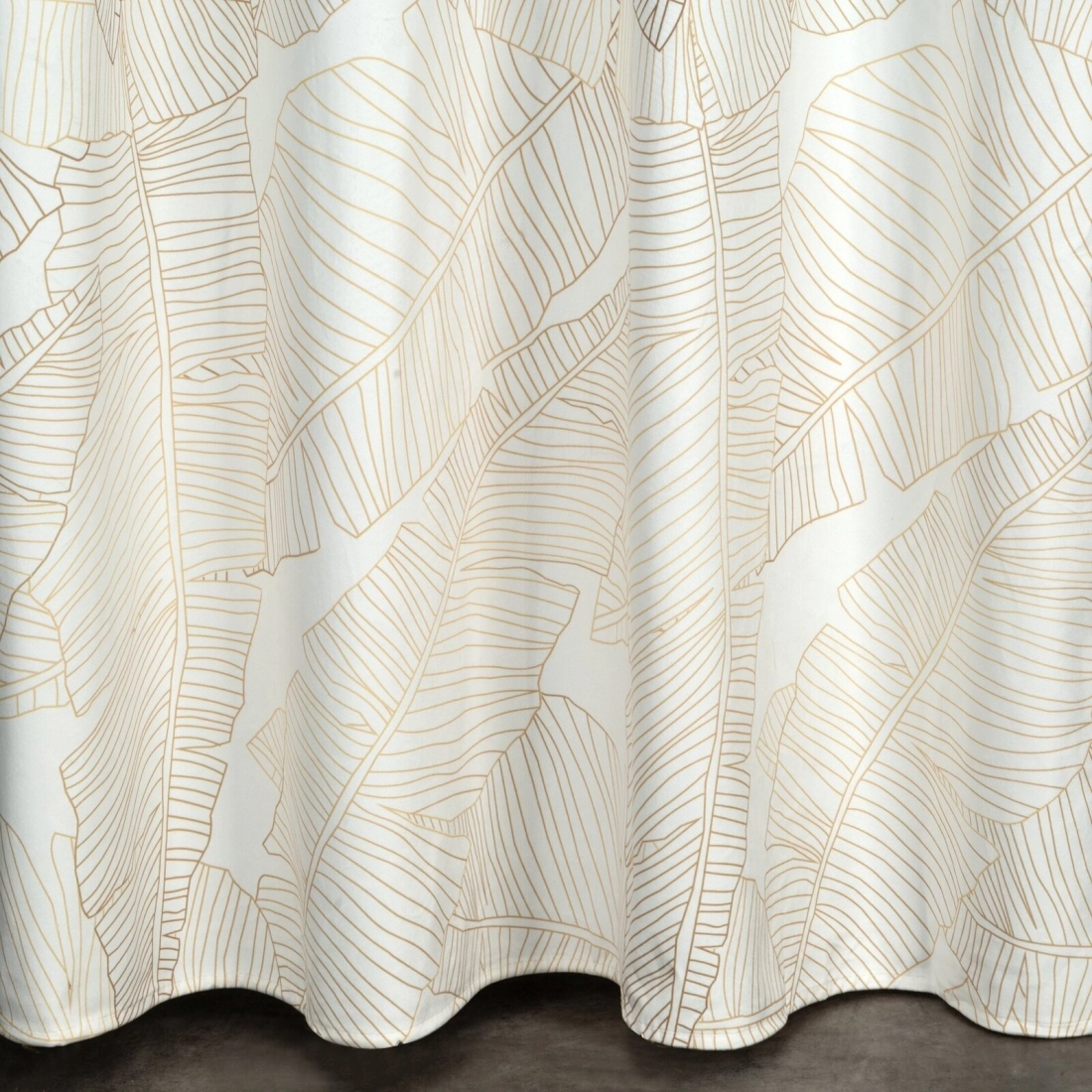 Závěs 140 x 250 cm matný sametový bílý, béžový na kovových kroužcích LUNA 2 - Limited Collection