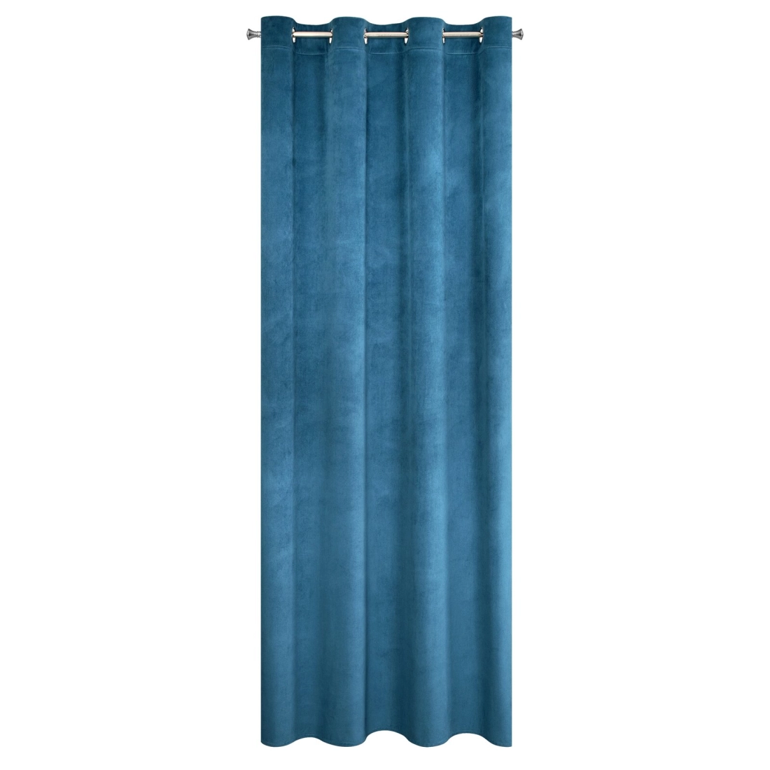 Záves 140x250 cm matný zamatový granátový na kovové krúžky MILO