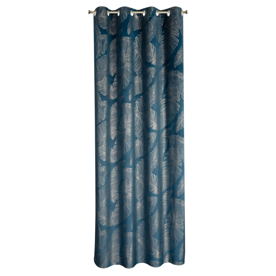 Závěs 140 x 250 cm matný sametový granátový, šampaňský na kovových kroužcích MUSA 2 - Limited Collection