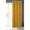 Záves 140x250 cm matný zamatový horčicový na kovové krúžky MILO