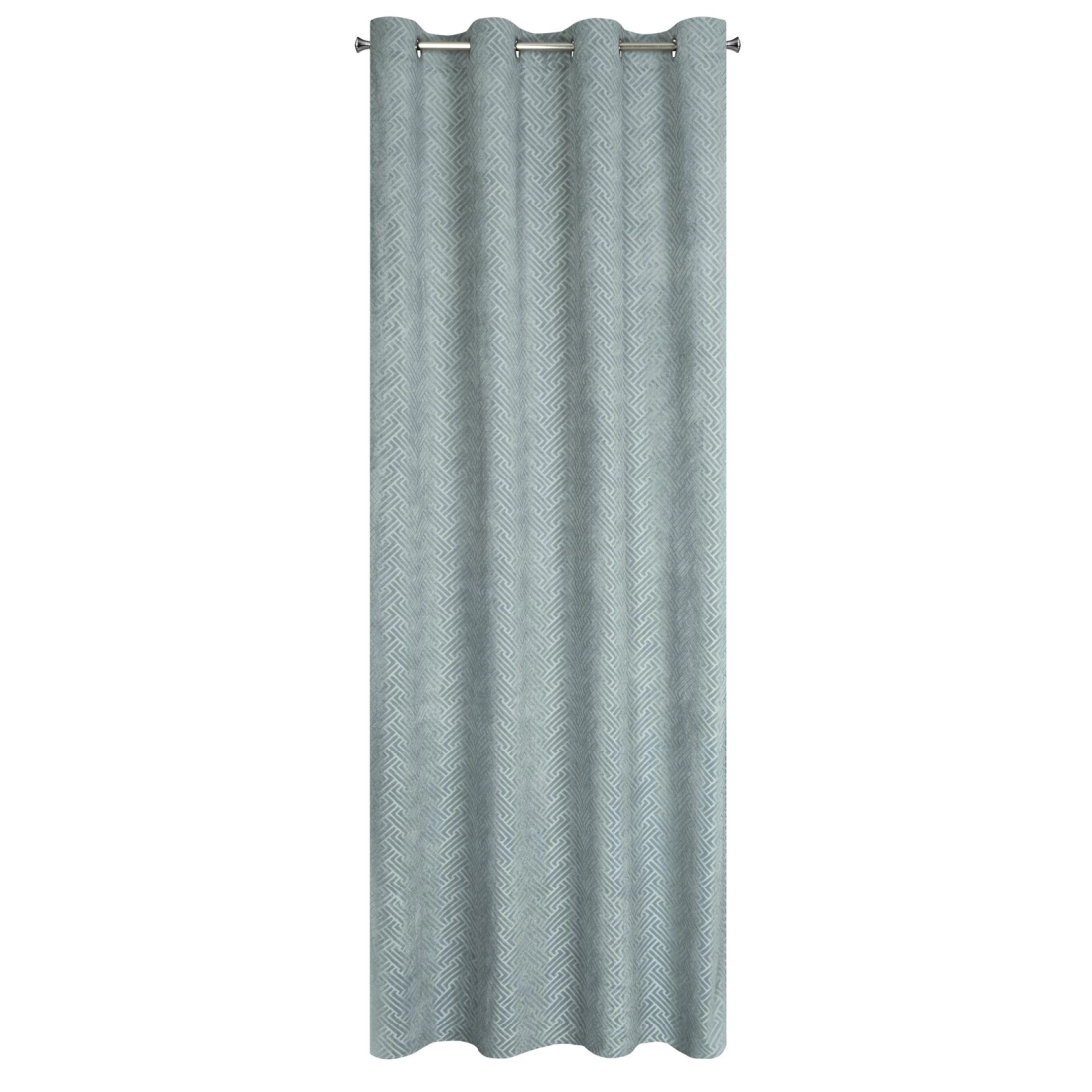 Záves 140x250 cm matný zamatový oceľový na kovové krúžky ISLA