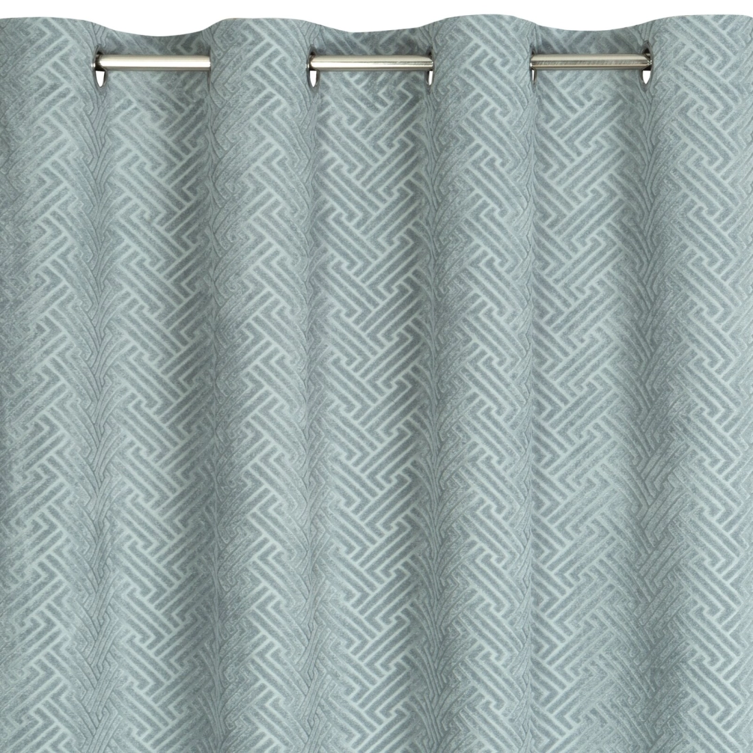 Záves 140x250 cm matný zamatový oceľový na kovové krúžky ISLA