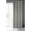 Záves 140x250 cm matný zamatový sivý na kovové krúžky FARGO