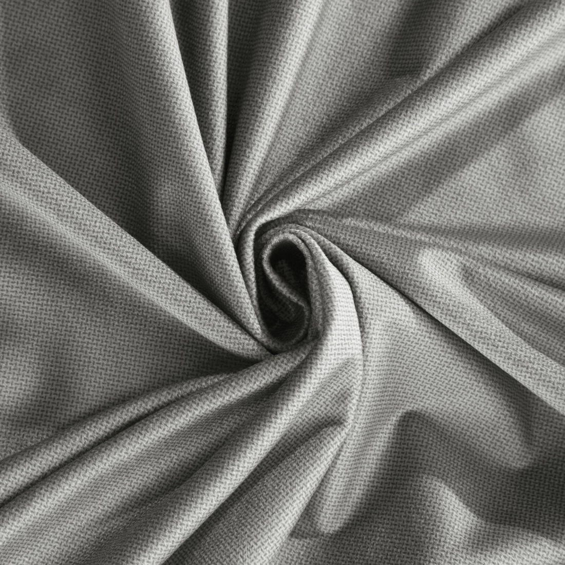 Záves 140x250 cm matný zamatový sivý na kovové krúžky FARGO