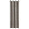 Záves 140x250 cm matný zamatový sivý na kovové krúžky MILO