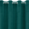 Záves 140x250 cm matný zamatový tmavozelený na kovové krúžky MILO