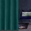 Záves 140x250 cm matný zamatový tmavozelený na kovové krúžky MILO