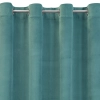 Záves 140x250 cm matný zamatový tyrkysový na kovové krúžky MILO
