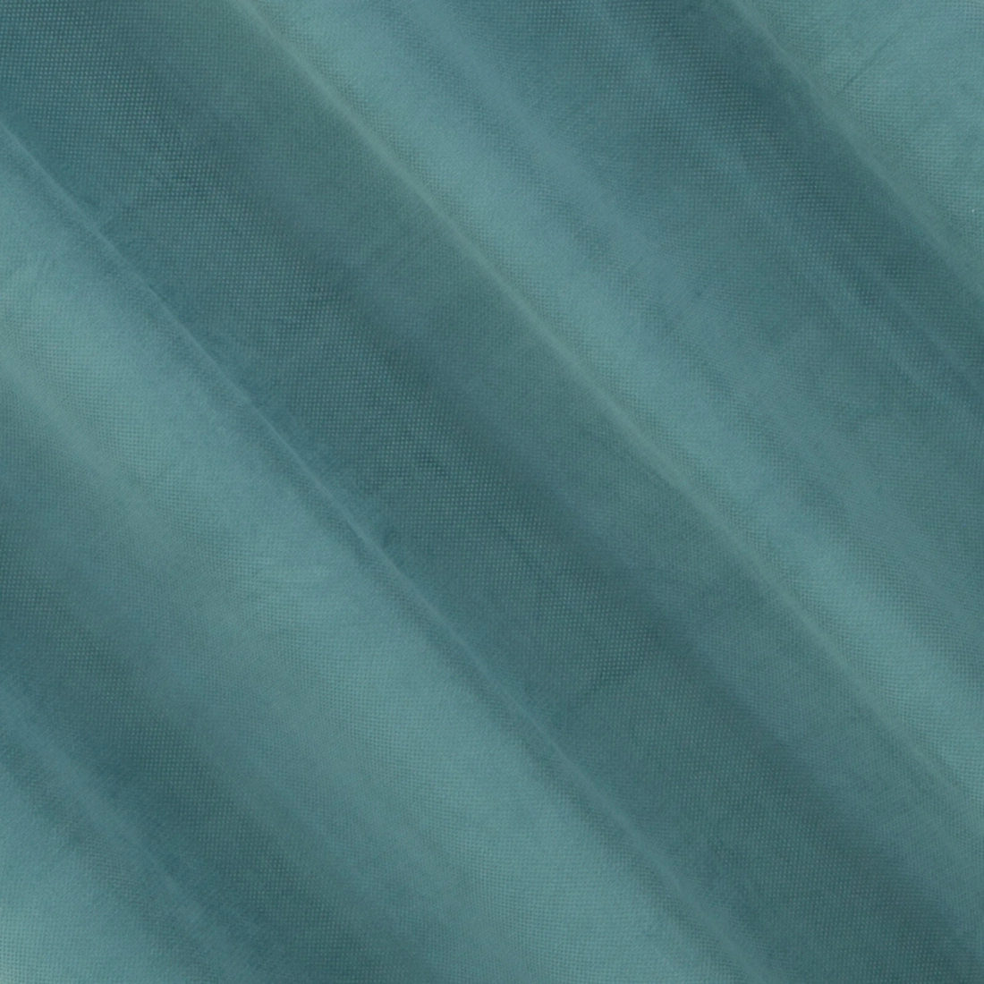 Záves 140x250 cm matný zamatový tyrkysový na kovové krúžky MILO