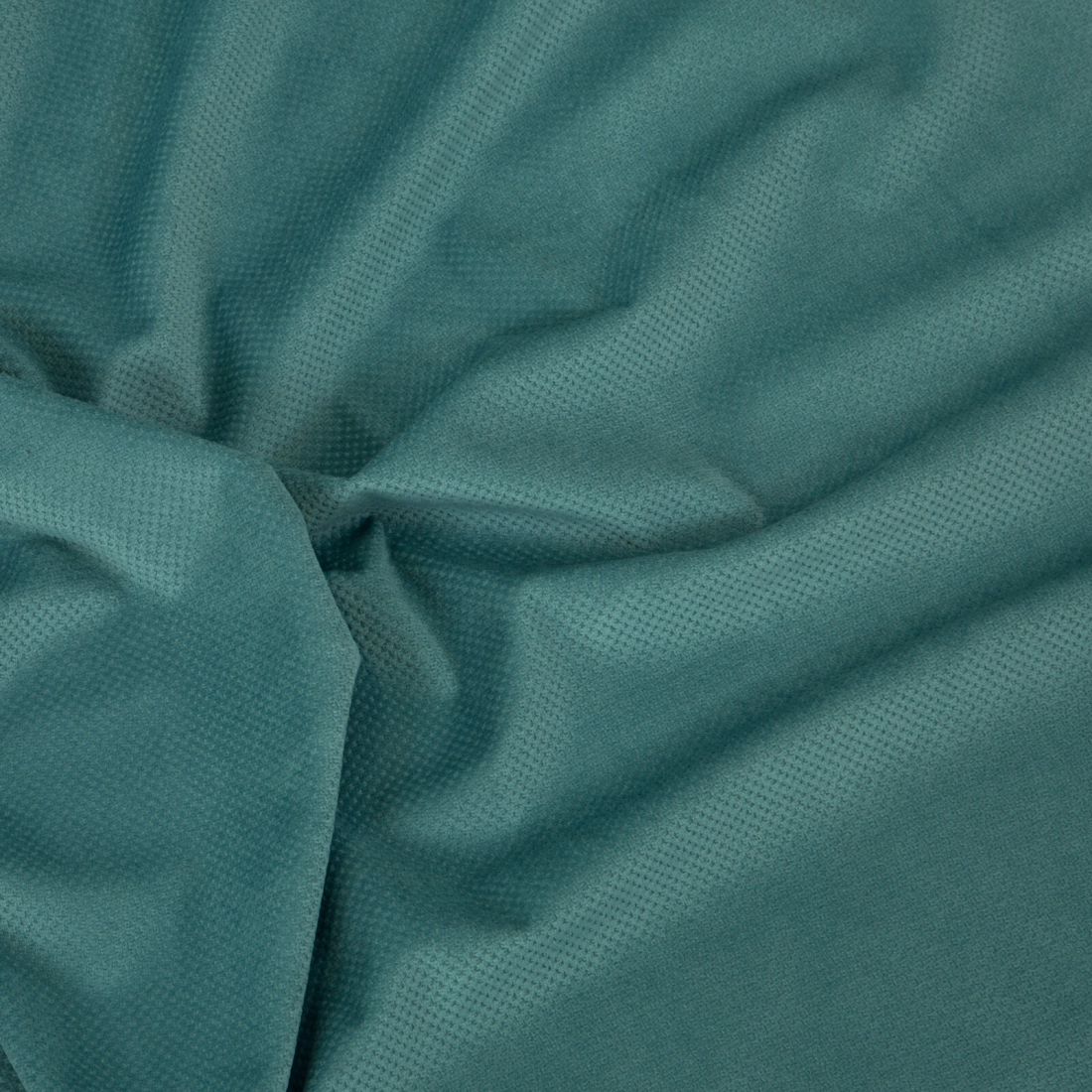 Záves 140x250 cm matný zamatový tyrkysový na kovové krúžky MILO