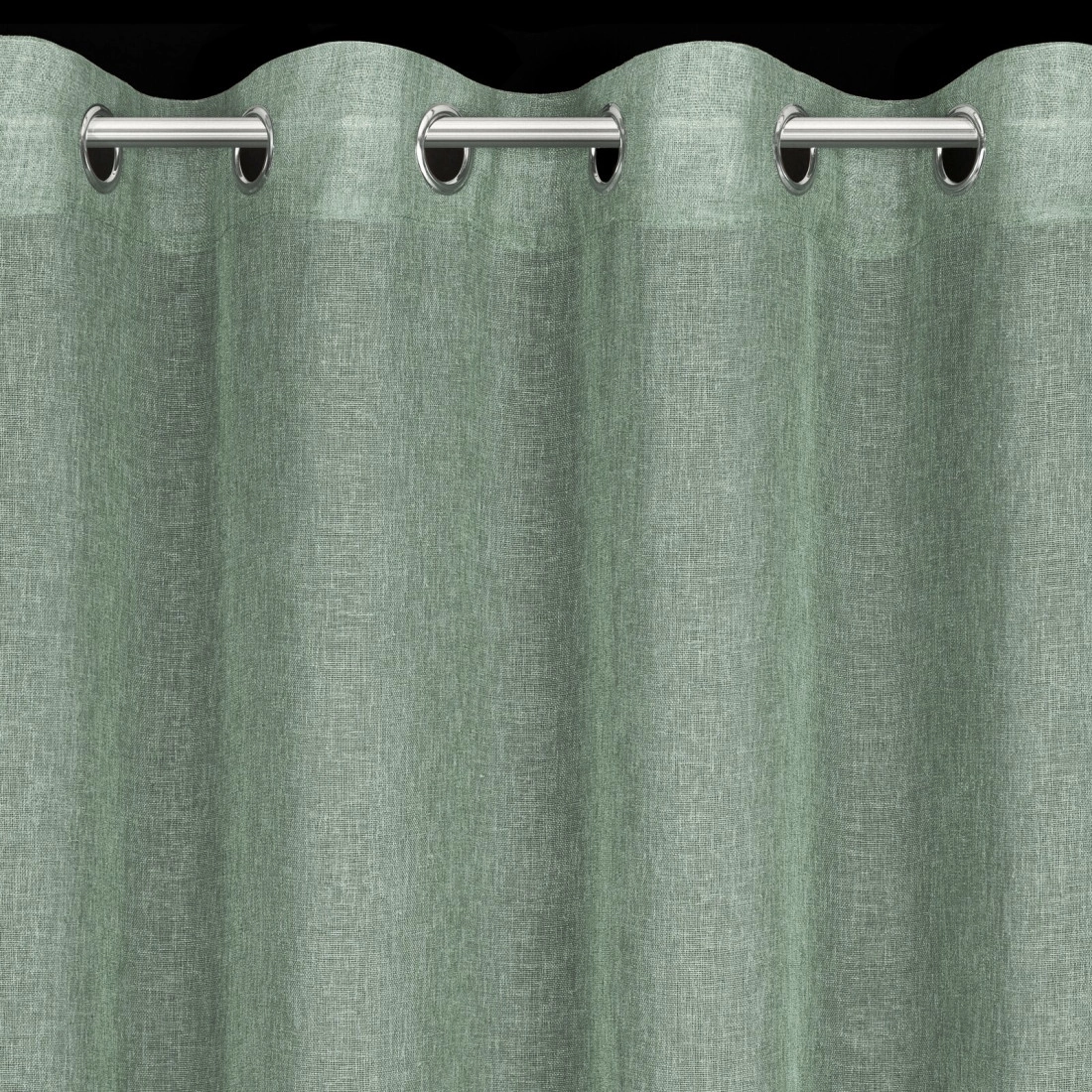 Záves 140x250 cm mätový na kovové krúžky ANGELIKA