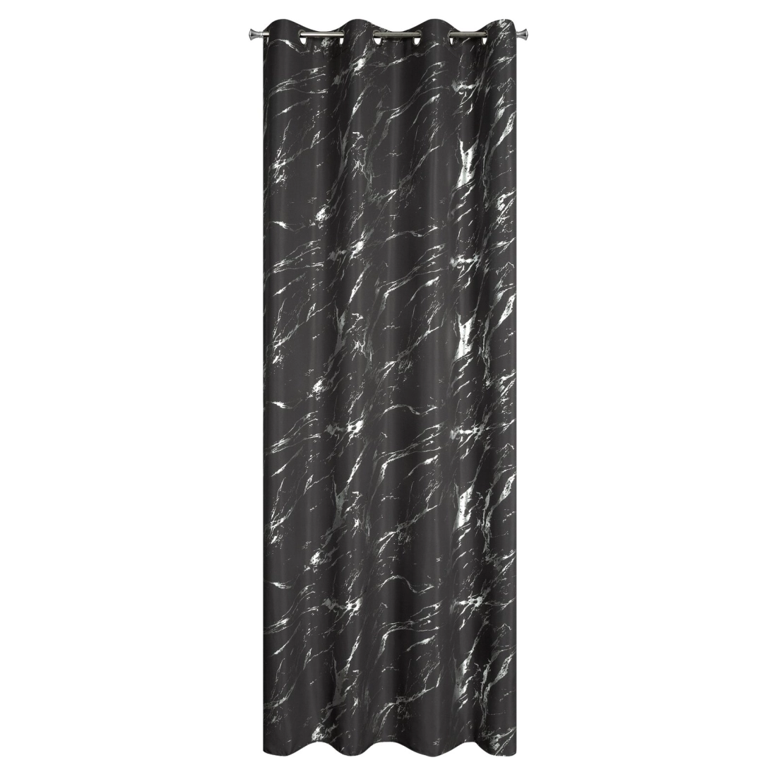 Záves 140x250 cm mikrofibra oceľový striebristý na kovové krúžky LANI