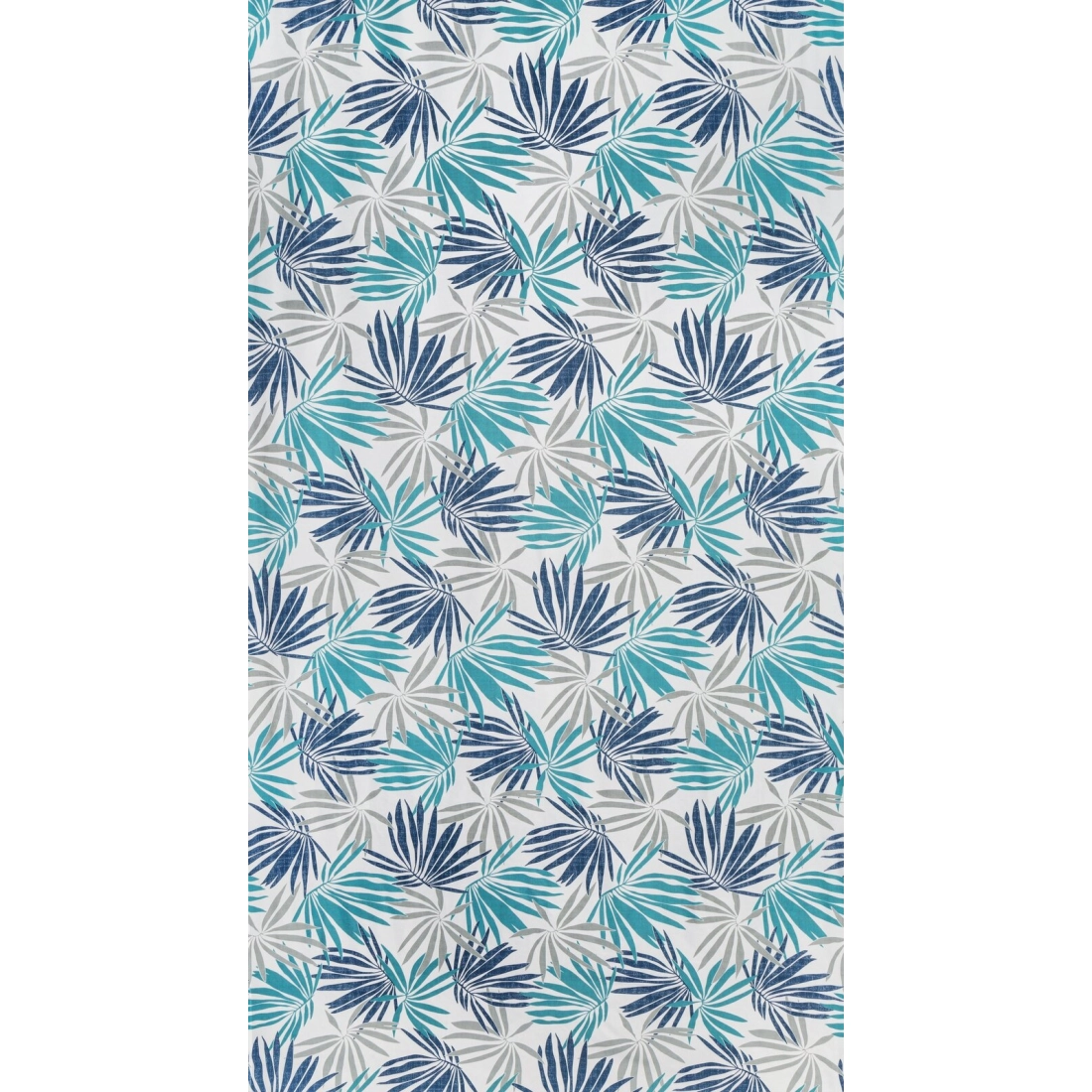 Záves 140x250 cm mikrovláknový bielo tyrkysový na kovové krúžky ELINA Design 91