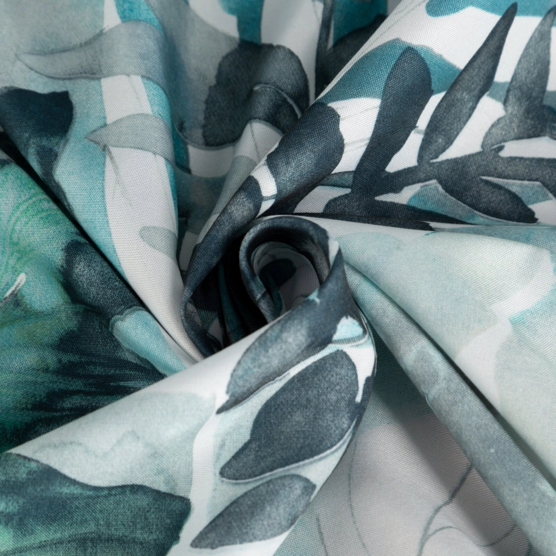 Záves 140x250 cm mikrovláknový bielo-zelený na kovové krúžky ADELINE Diva Line