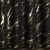 Záves 140x250 cm mikrovláknový čierno-zlatý na kovové krúžky LANI