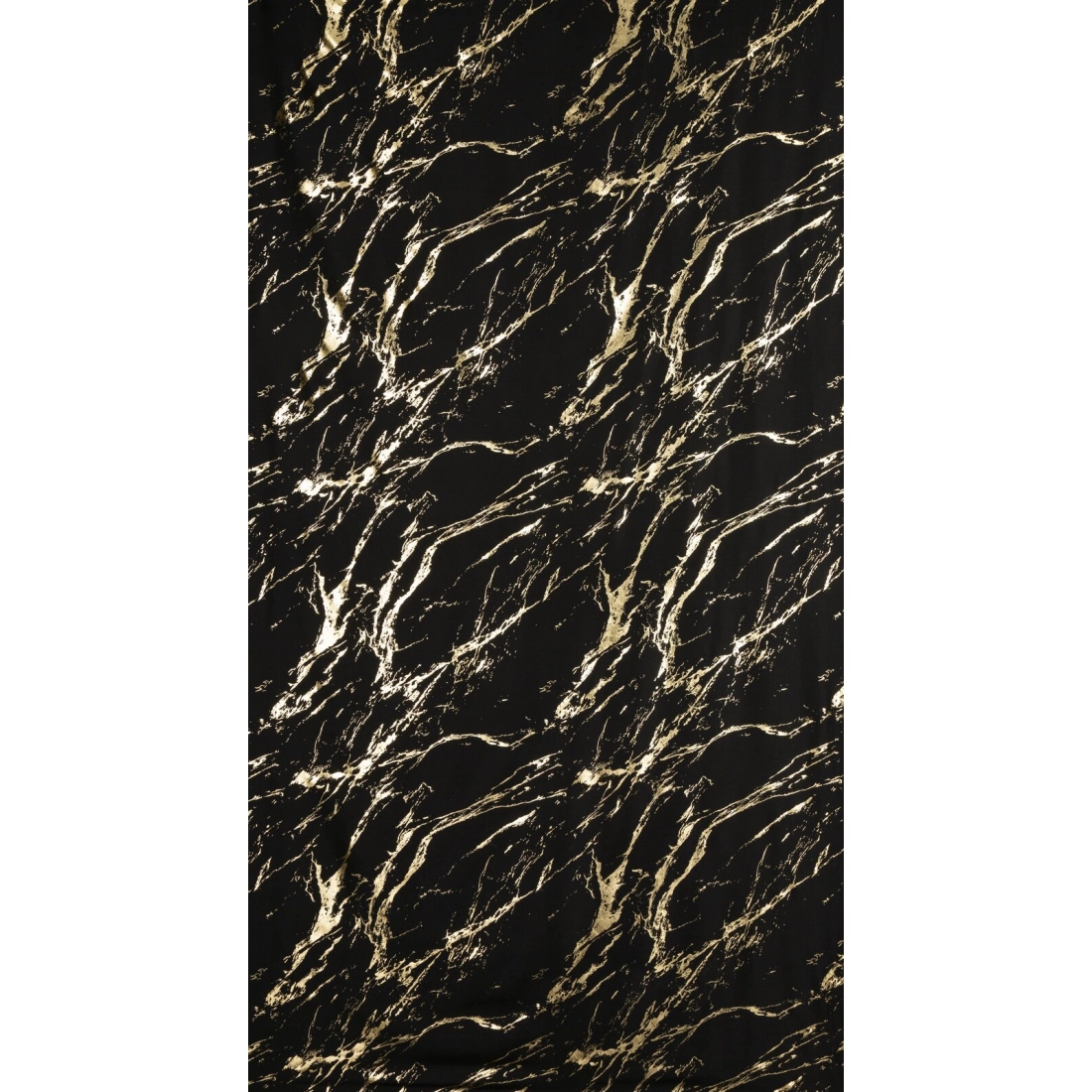 Záves 140x250 cm mikrovláknový čierno-zlatý na kovové krúžky LANI