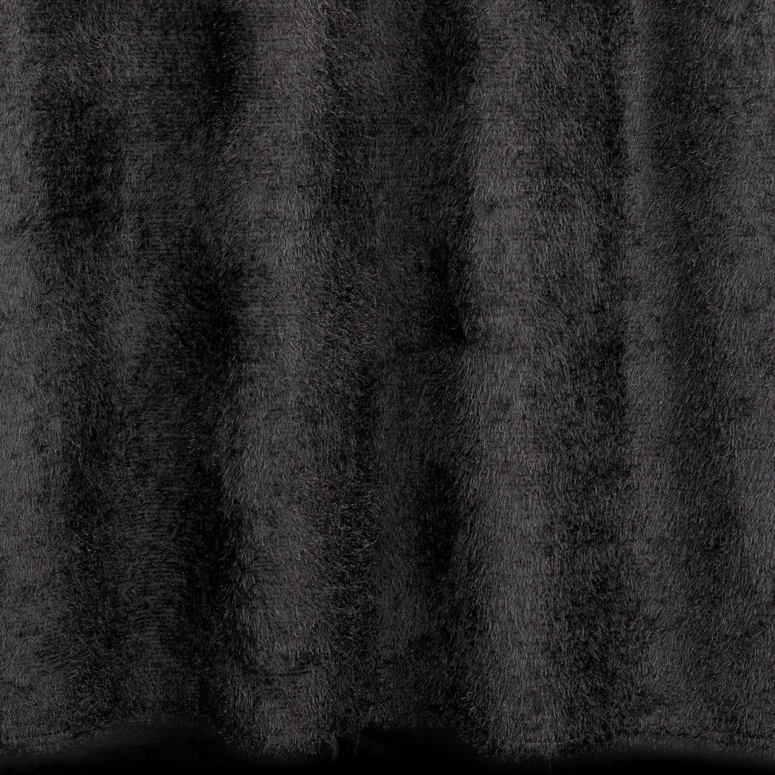 Záves 140x250 cm moherový čierny na kovové krúžky AGIS