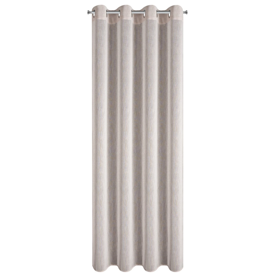 Záves 140x250 cm na kovové krúžky matná etamína, ružový