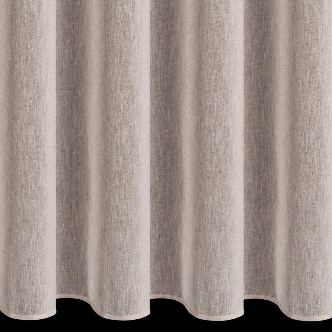 Záves 140x250 cm na kovové krúžky matná etamína, ružový