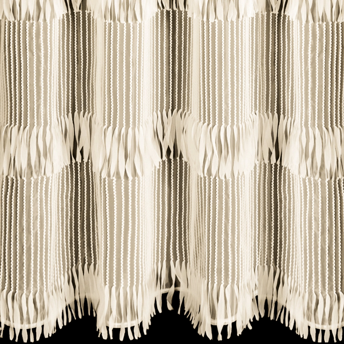 Záves 140x250 cm polyester svetlobéžový na kovové krúžky SOTERA Eva Minge