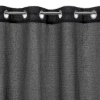 Záves 140x250 cm polyesterový čierny na kovové krúžky AGIS