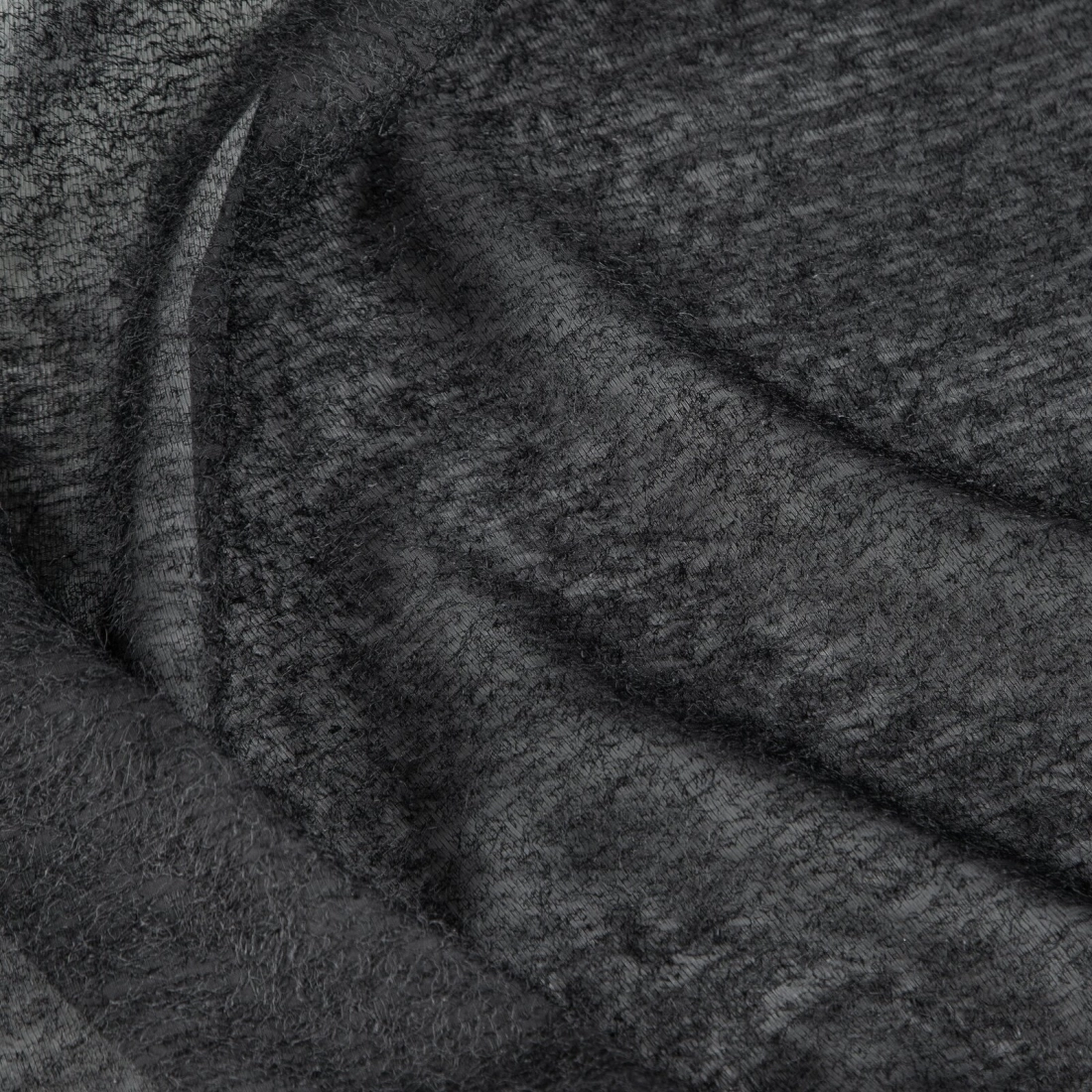 Záves 140x250 cm polyesterový čierny na kovové krúžky AGIS