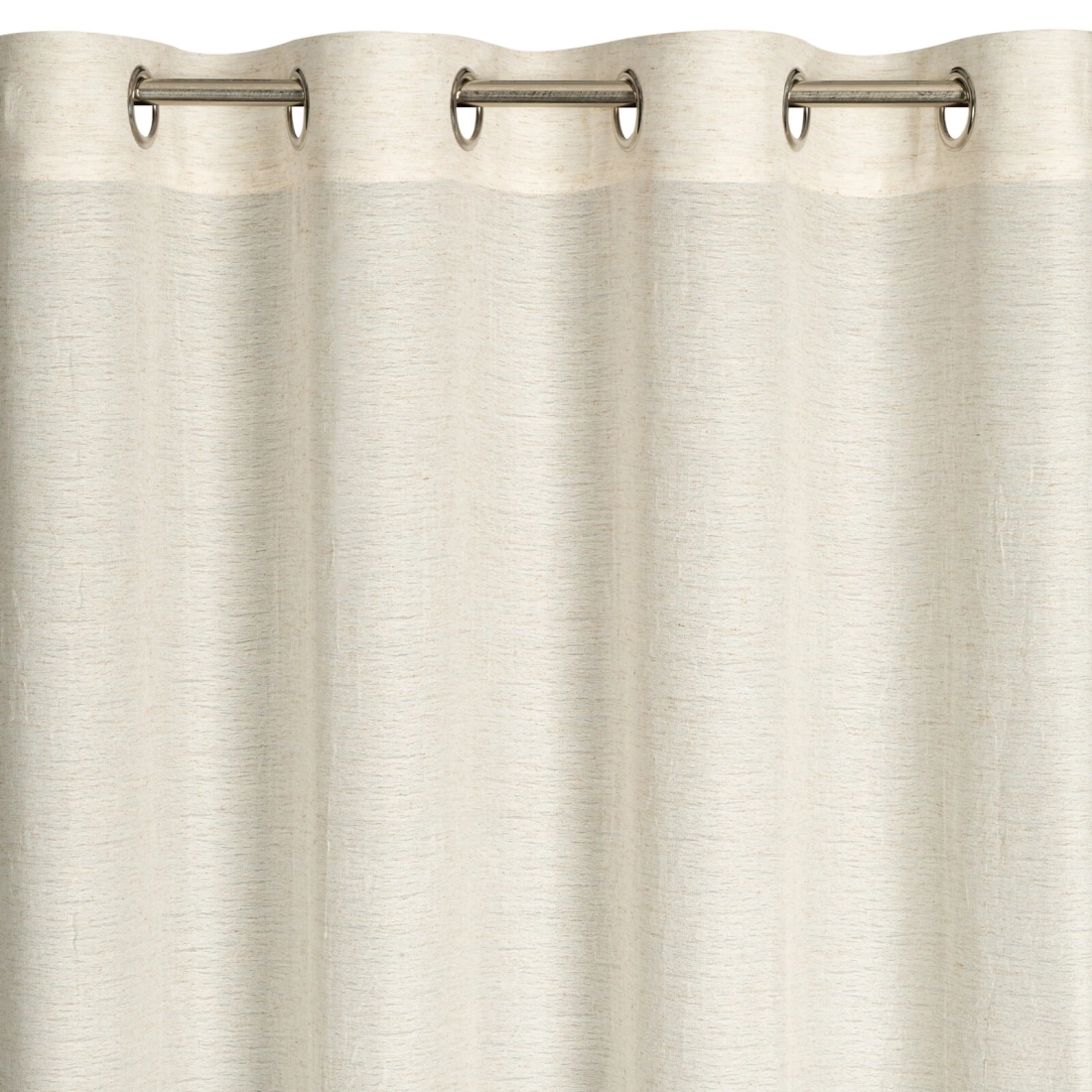 Záves 140x250 cm polyestr prirodný na kovové krúžky ETNA