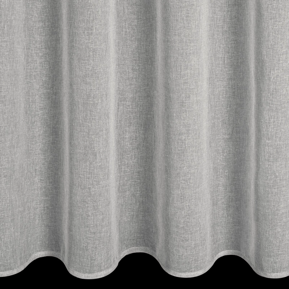 Záves 140x250 cm polyestru strieborný na kovové krúžky ANGELIKA