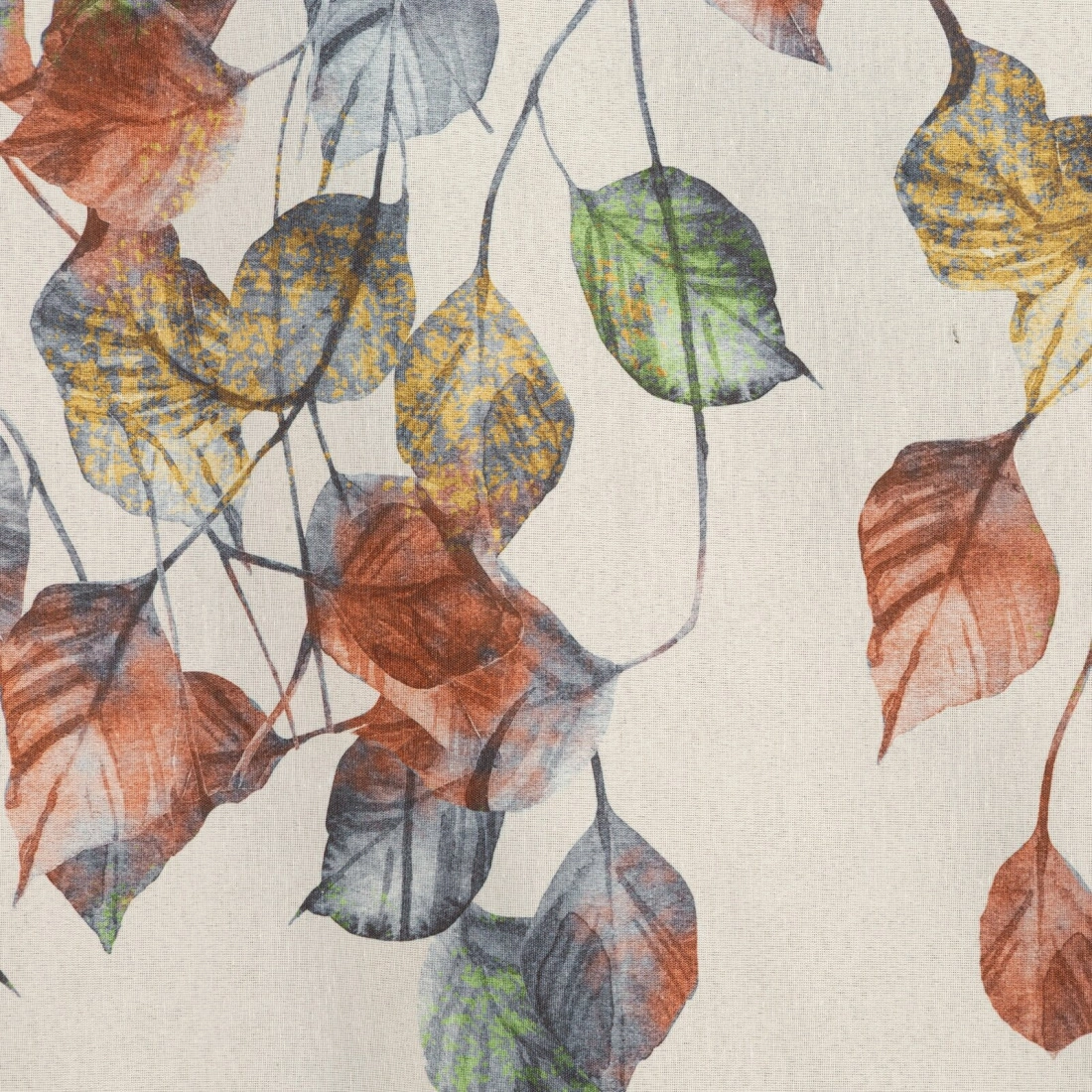 Záves 140x250 cm prírodný hrdzavý na kovové krúžky NORA