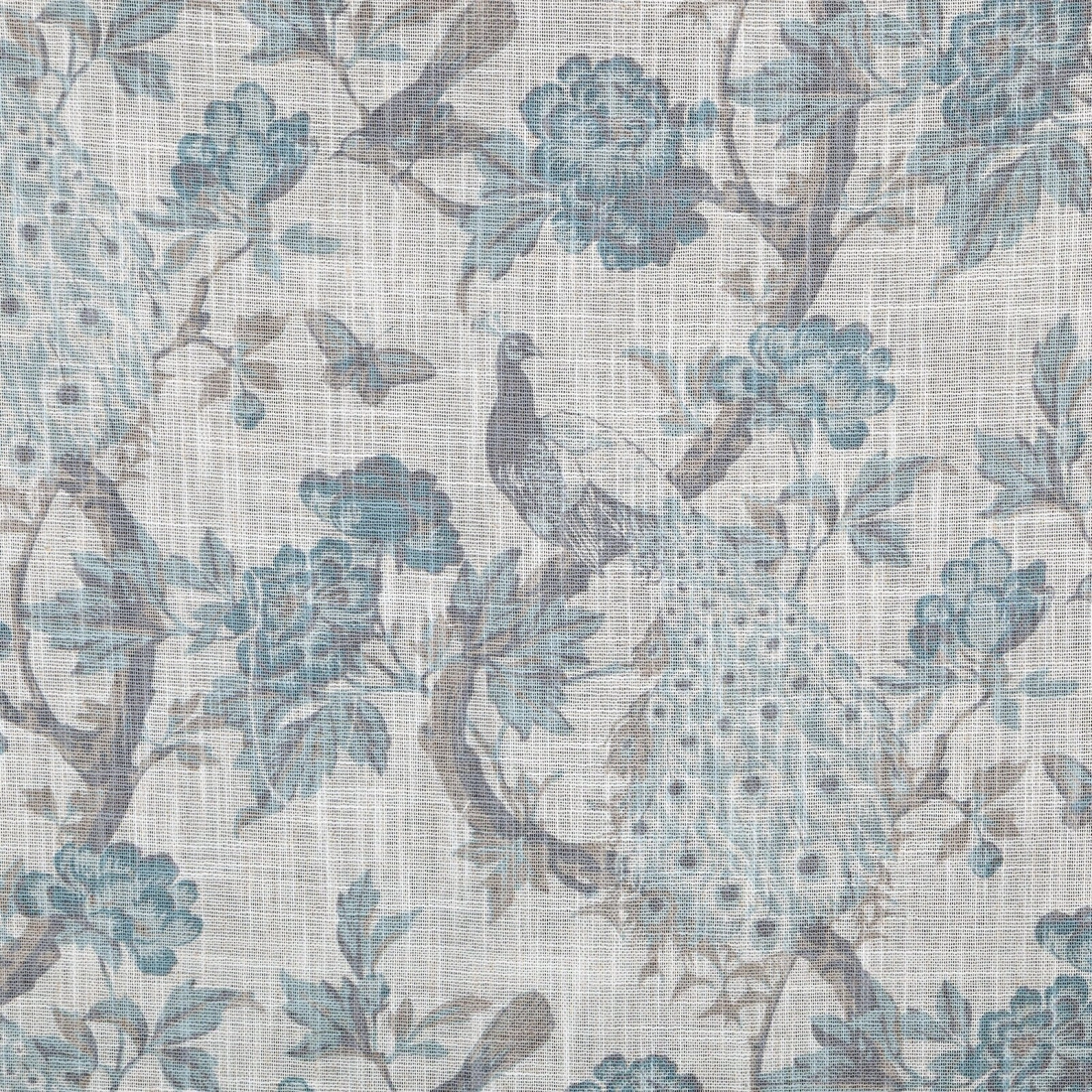 Záves 140x250 cm prírodný modrý na kovové krúžky EMERA