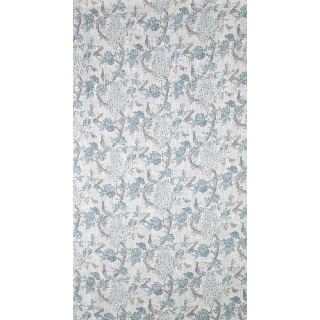 Záves 140x250 cm prírodný modrý na kovové krúžky EMERA