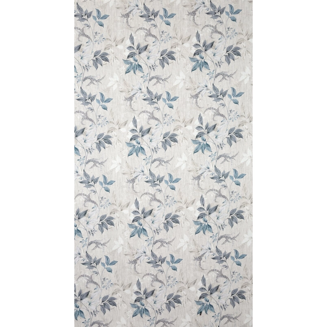 Záves 140x250 cm prírodný modrý na kovové krúžky NICOLA