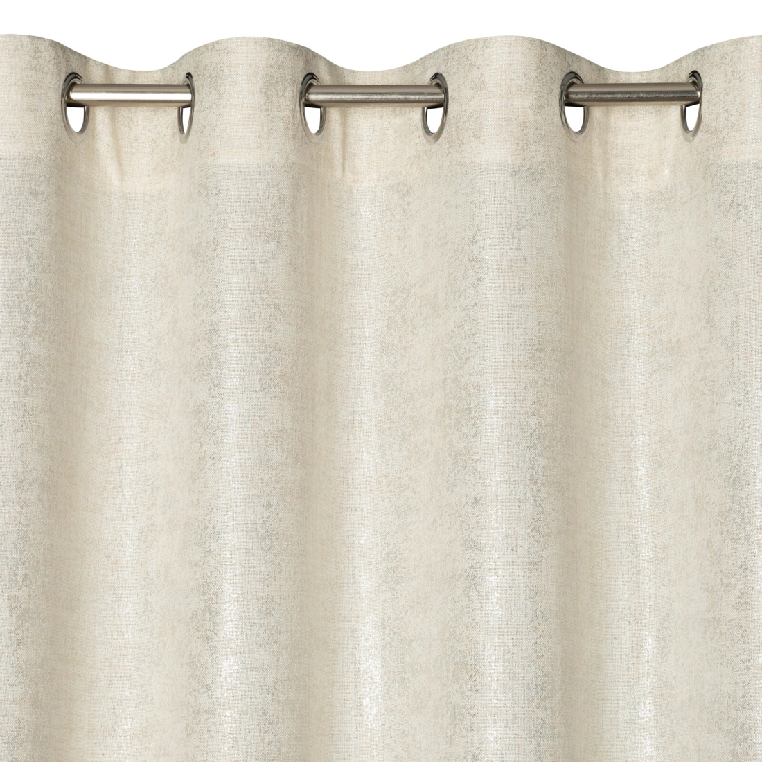 Záves 140x250 cm prírodný na kovové krúžky BLANKA