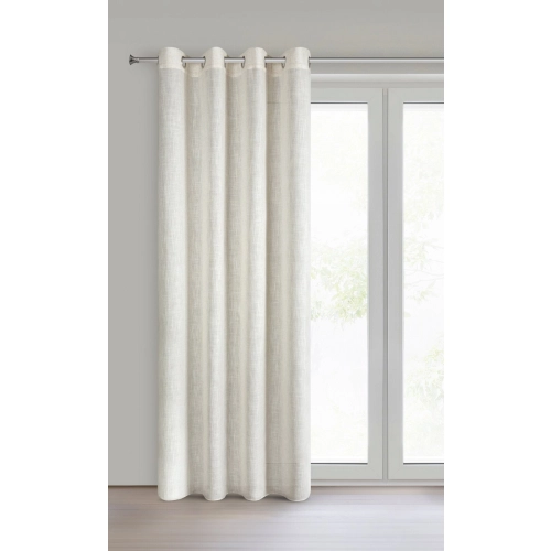 Záves 140x250 cm prírodný na kovové krúžky ELINA