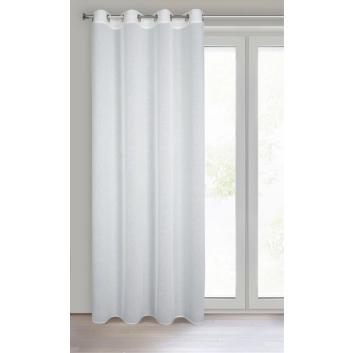 Záves 140x250 cm prírodný na kovové krúžky KENDAL