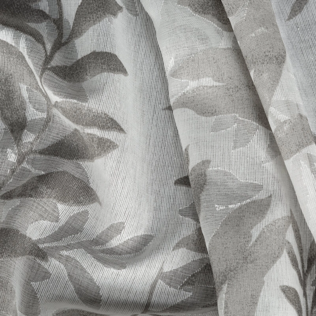 Záves 140x250 cm prírodný oceľový na kovové krúžky HARIET