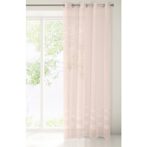 Záves 140x250 cm ružový na kovové krúžky EFIL