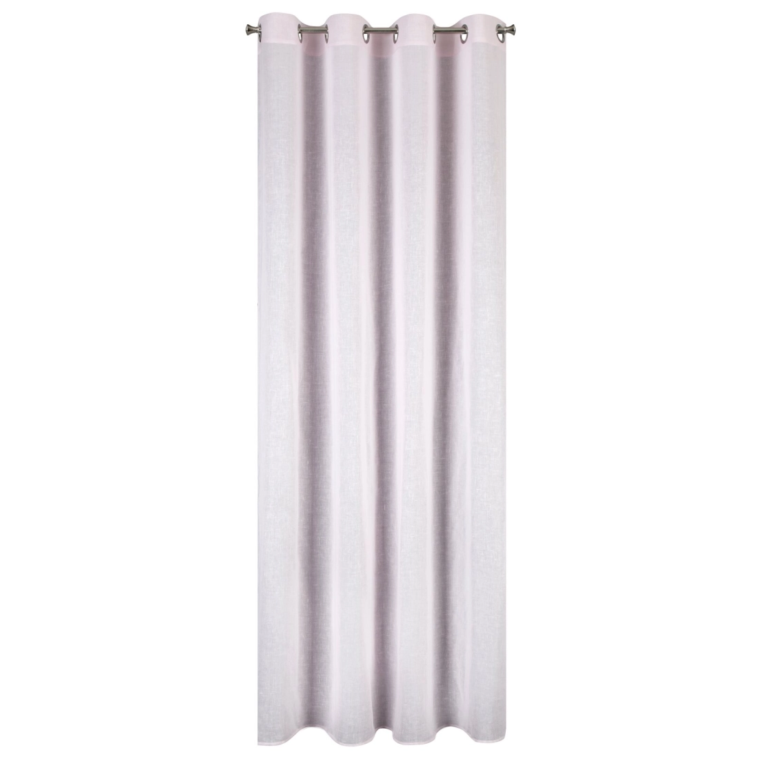 Záves 140x250 cm ružový na kovové krúžky PAOLA