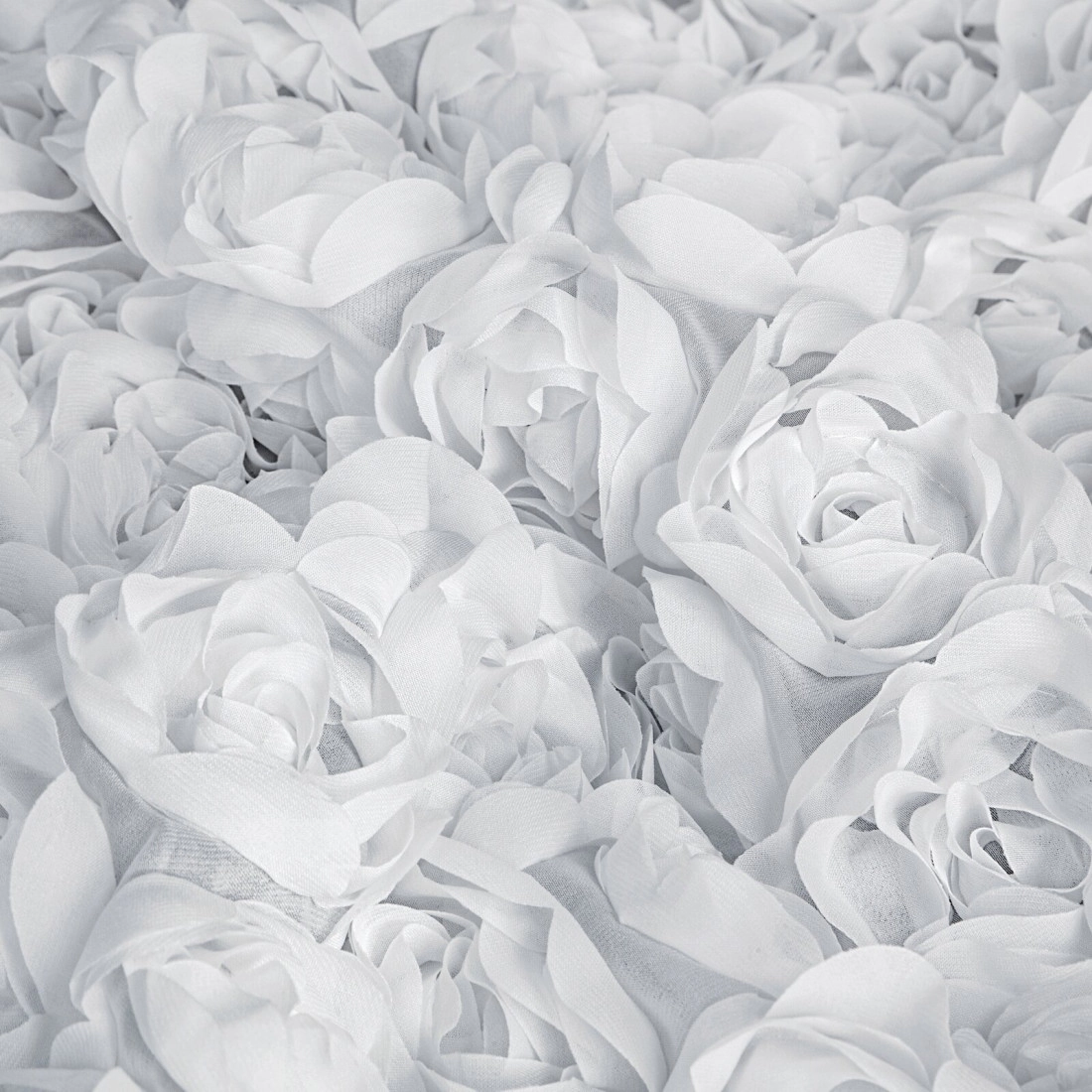 Záves 140x250 cm šifónový biely na kovové krúžky ROSES Eva Minge