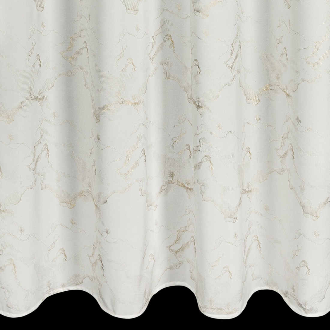 Závěs 140x250 cm šifonový přírodní šampaňský na kovové kroužky EMILI