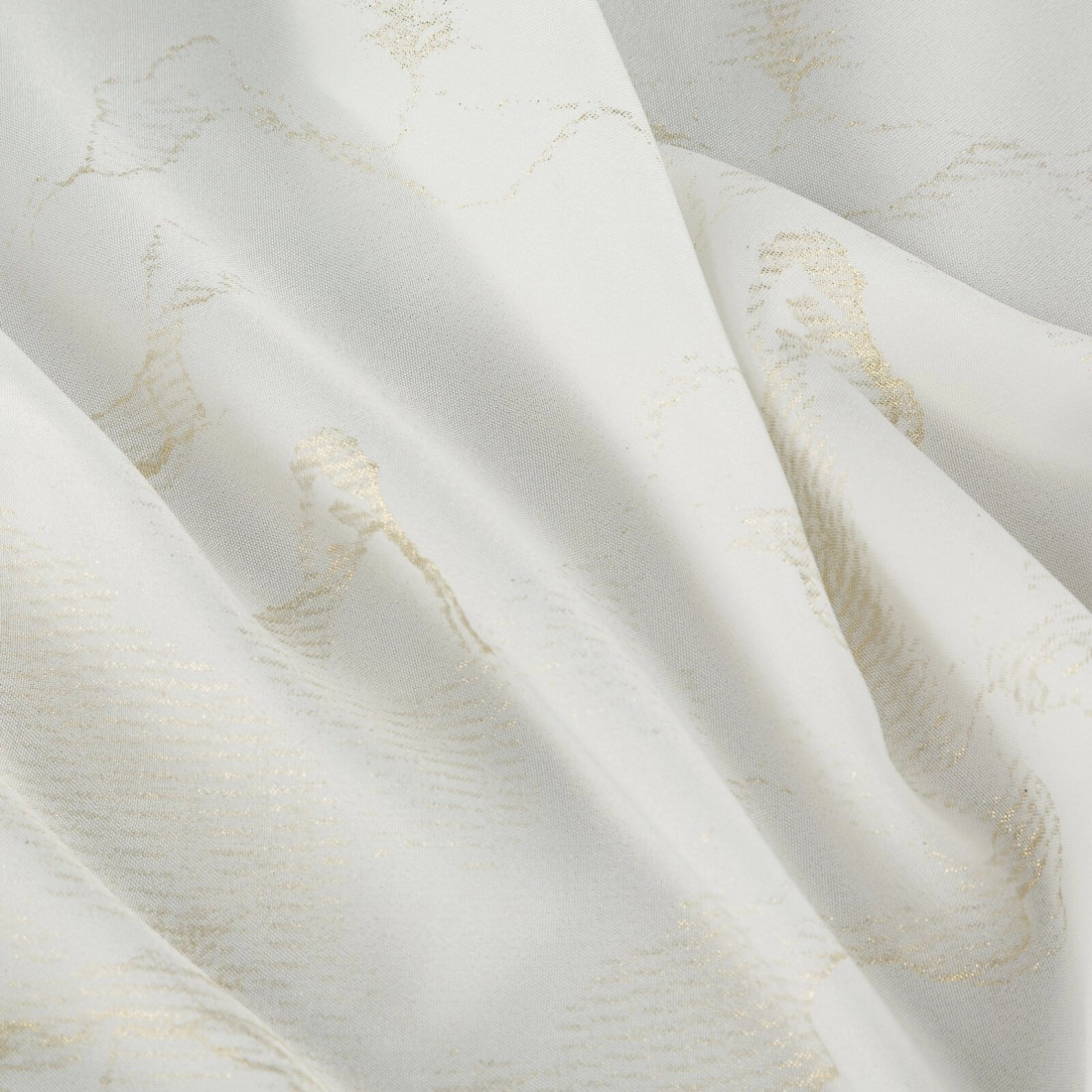 Závěs 140x250 cm šifonový přírodní šampaňský na kovové kroužky EMILI