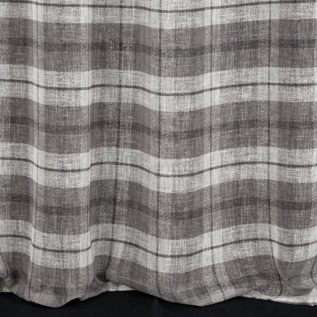 Záves 140x250 cm sivý, biely na kovové krúžky KELLI