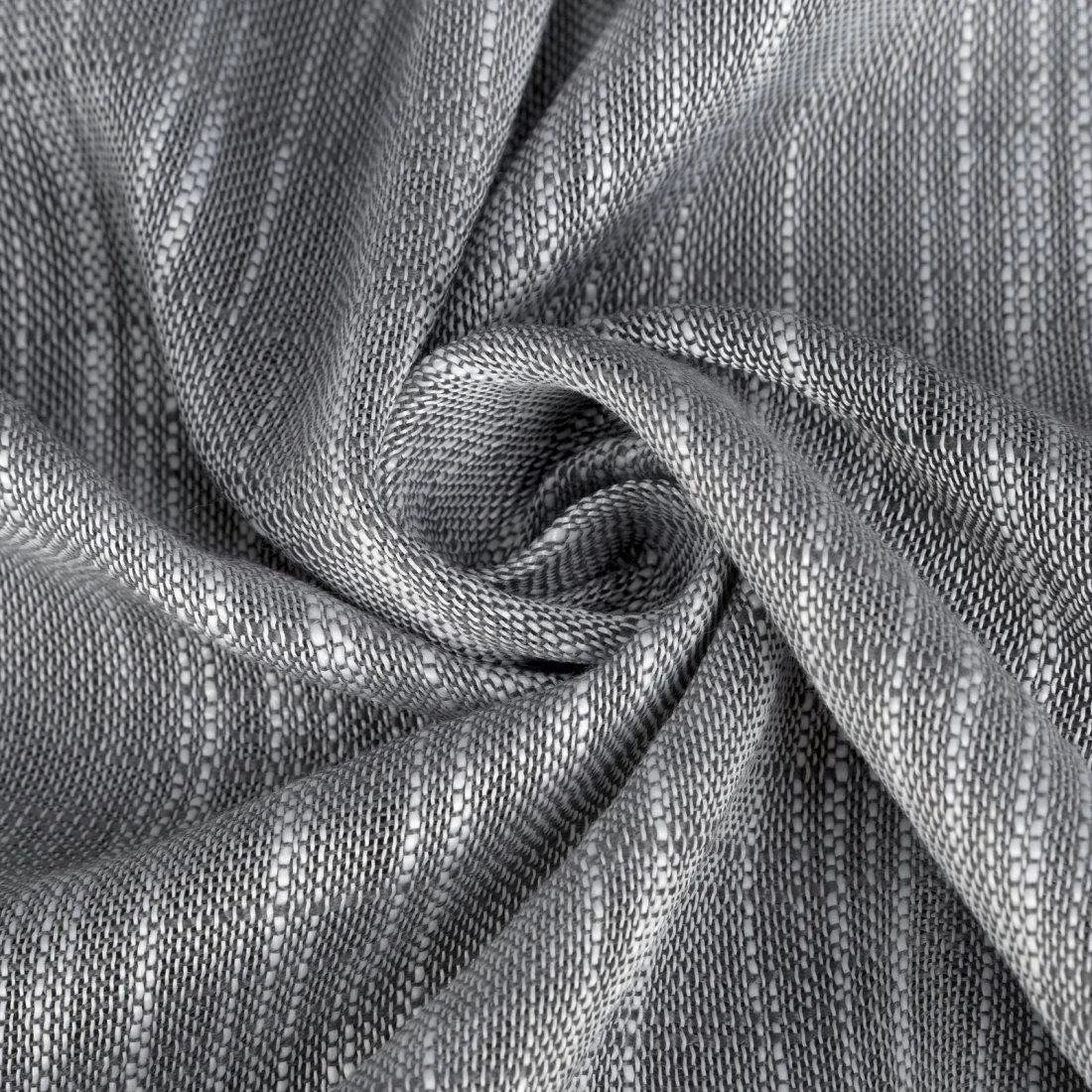 Závěs 140 x 250 cm šedý na kovové kroužky ANIKA