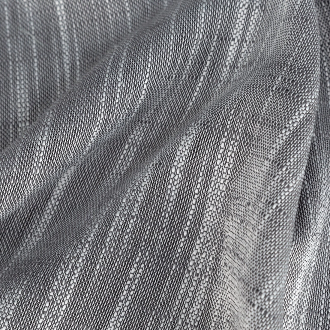 Závěs 140 x 250 cm šedý na kovové kroužky ANIKA